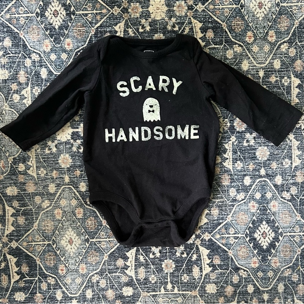 Baby Gap Scary Handsome Halloween Long Sleeve Onesie